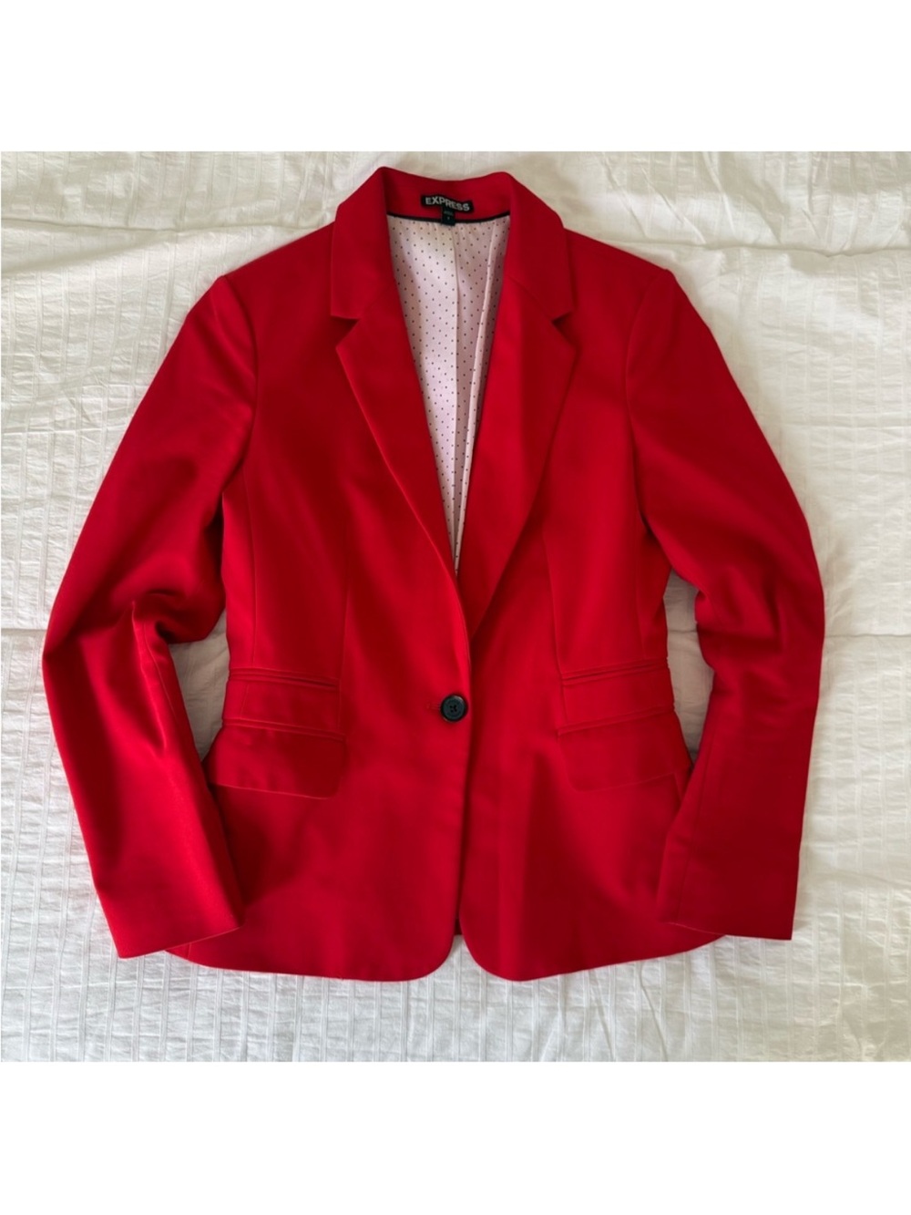 Express Red Single-Button suit